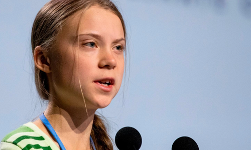 El calentamiento global y Greta Thunberg